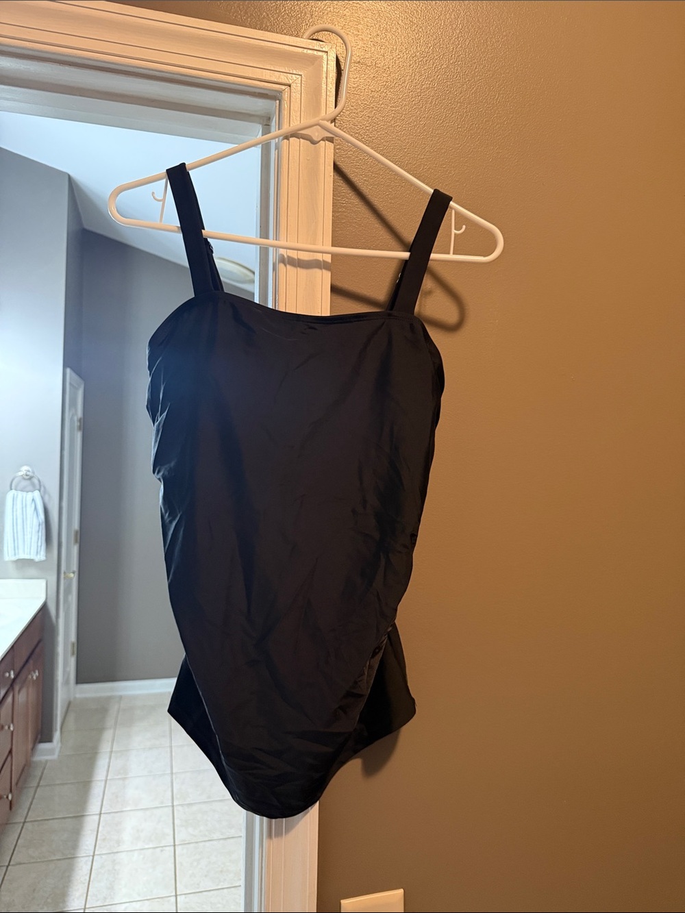 Classic Black Tankini Top Swimsuit